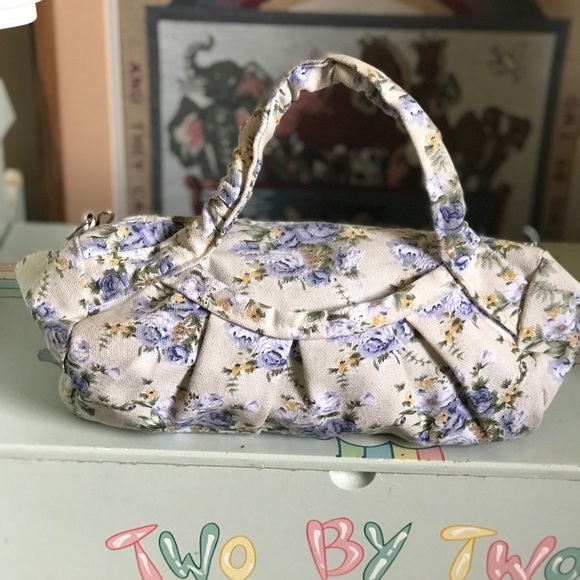 Blue Swiss Roses Small Handbag - Picture 8 of 8